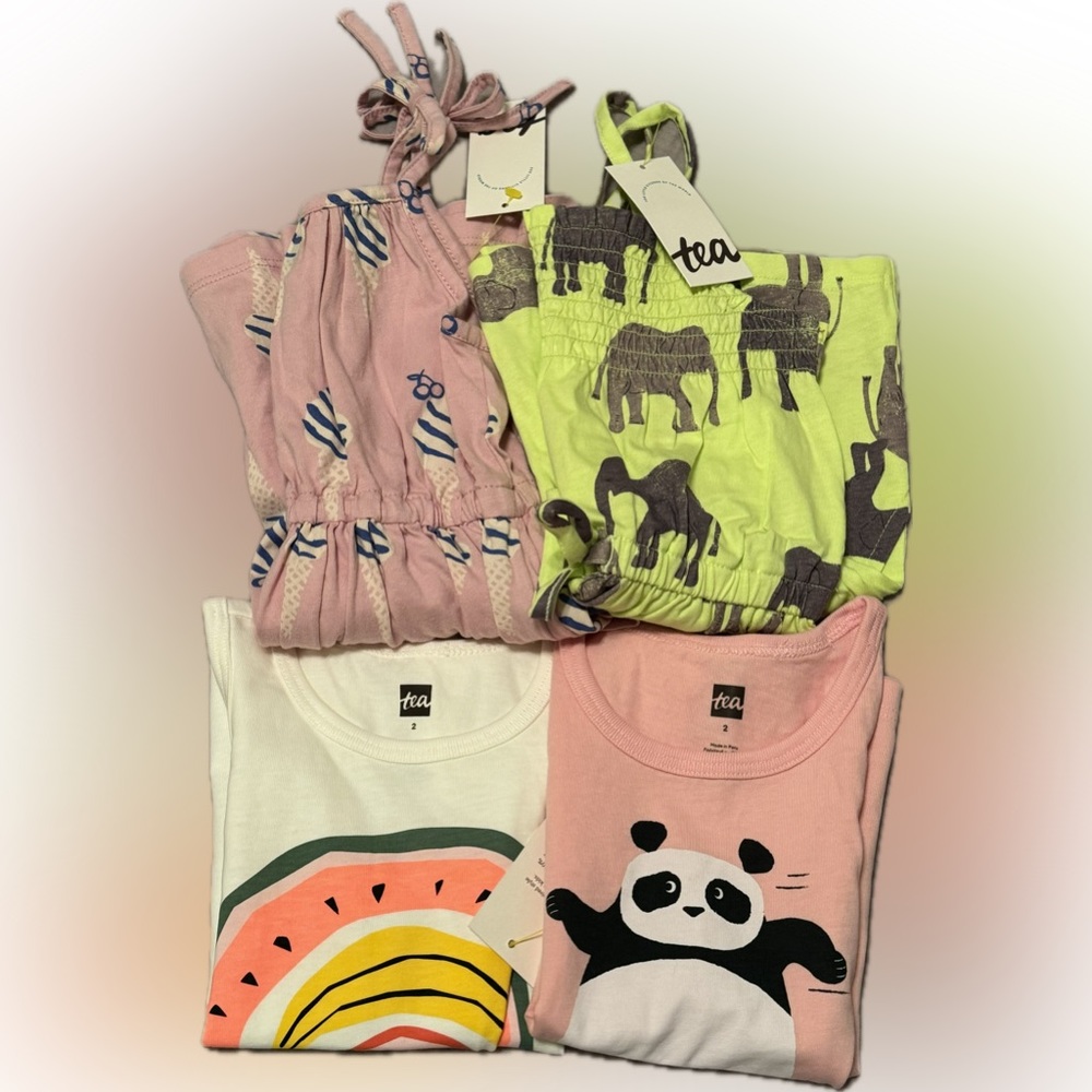 TEA COLLECTION Brand New Toddler Outfits Size 2T 2 Tank Tops, Dress & Romper